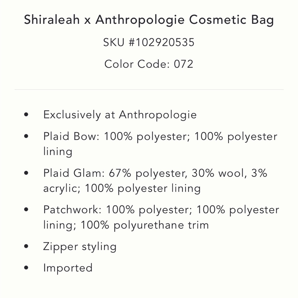 NWT Anthropologie Shiraleah Cosmetics Bag Boho Patchwork Hippie Exclusive - Picture 3 of 12